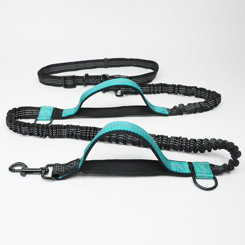 Running reflective pull leash