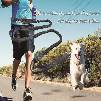 Running reflective pull leash