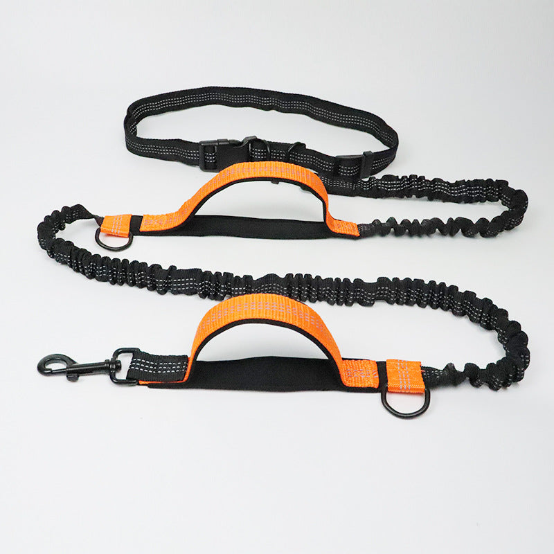 Running reflective pull leash