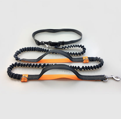 Running reflective pull leash