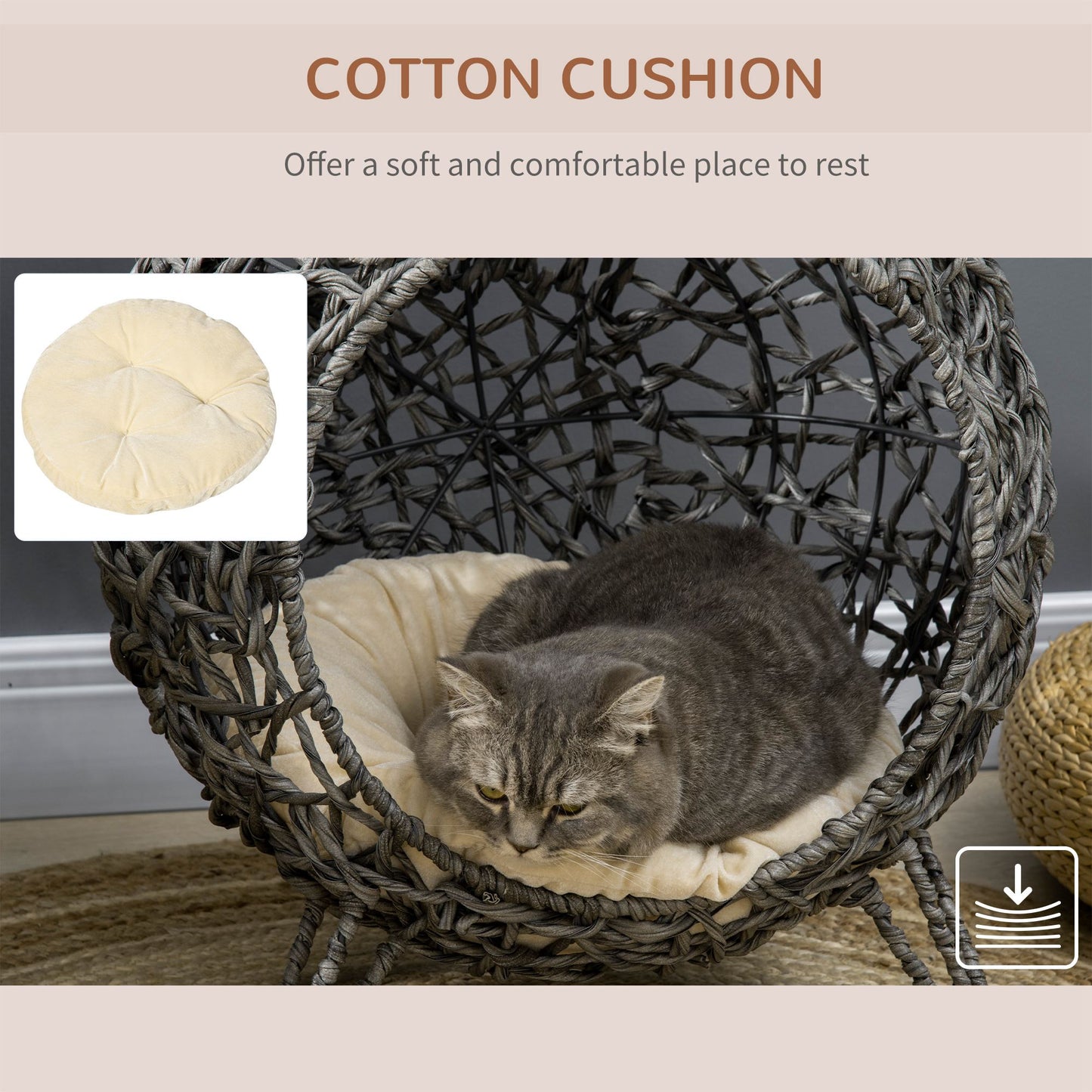 Rattan Elevated Bed