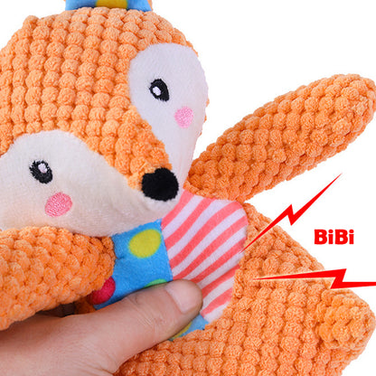 Animal Plush Dog Squeaky Toy