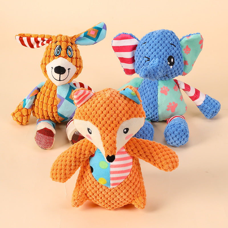 Animal Plush Dog Squeaky Toy