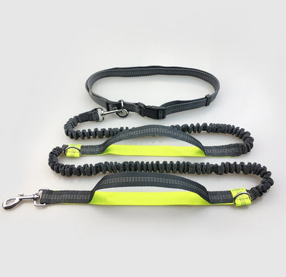 Running reflective pull leash