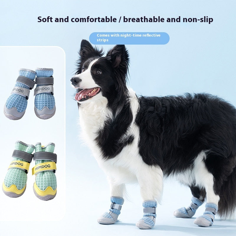 Dog Shoes Summer Breathable Anti-scald Feet