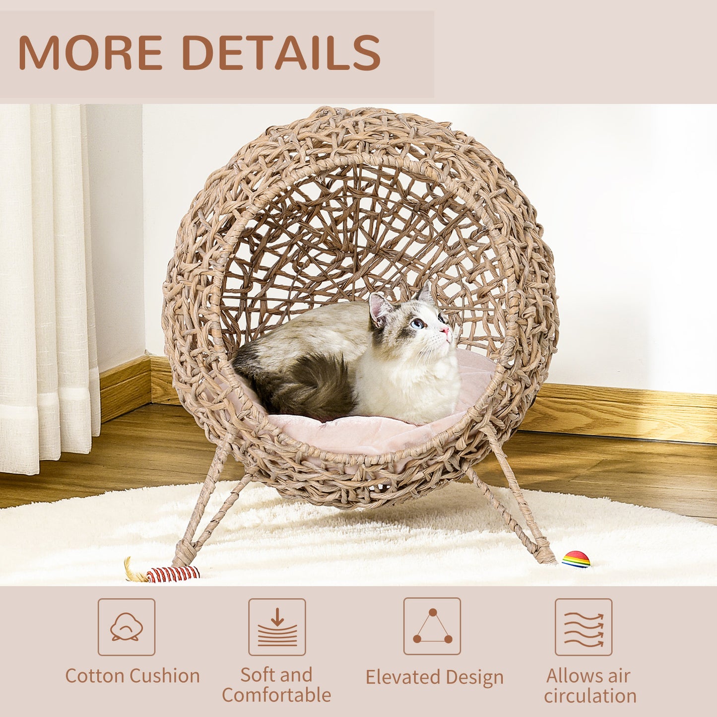 Rattan Elevated Bed