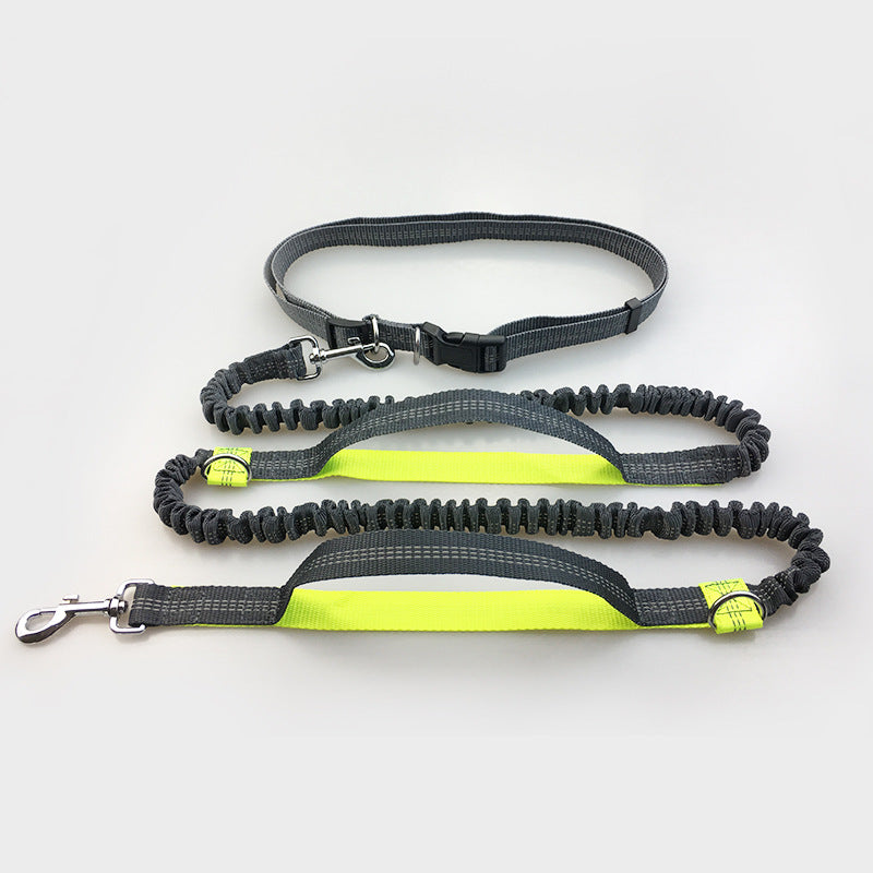 Running reflective pull leash