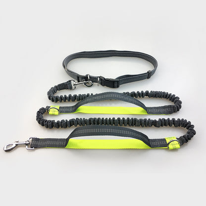 Running reflective pull leash