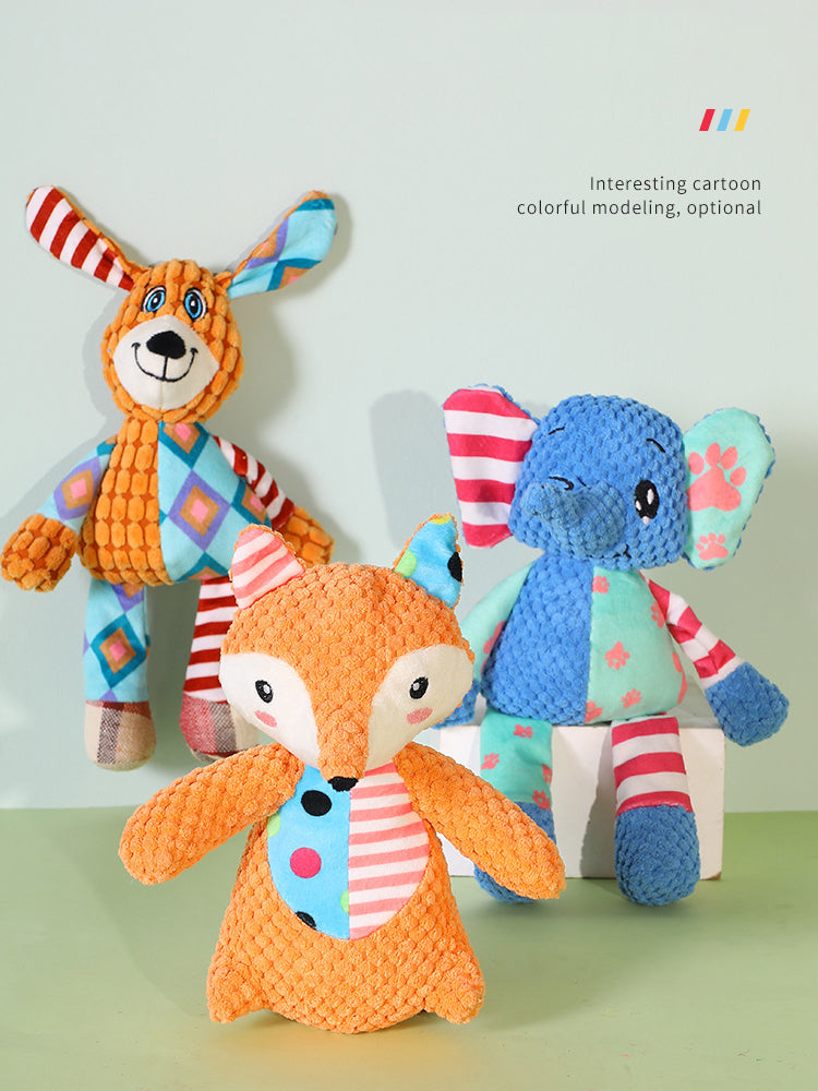 Animal Plush Dog Squeaky Toy