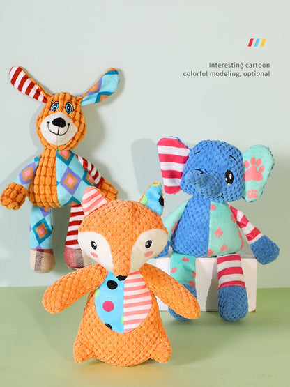 Animal Plush Dog Squeaky Toy